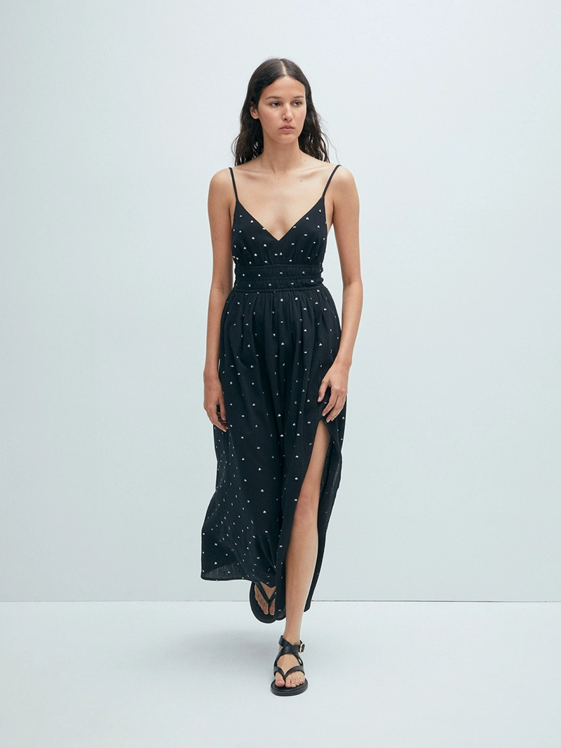 VESTIDO MUJER SFERA ALGODÓN TIRANTES - 2