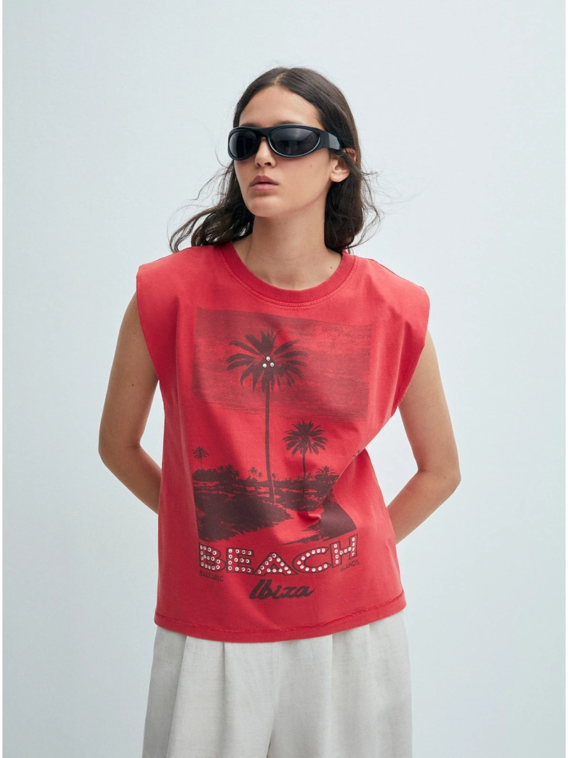 POLERA MUJER SFERA ALGODÓN SIN MANGAS - 3