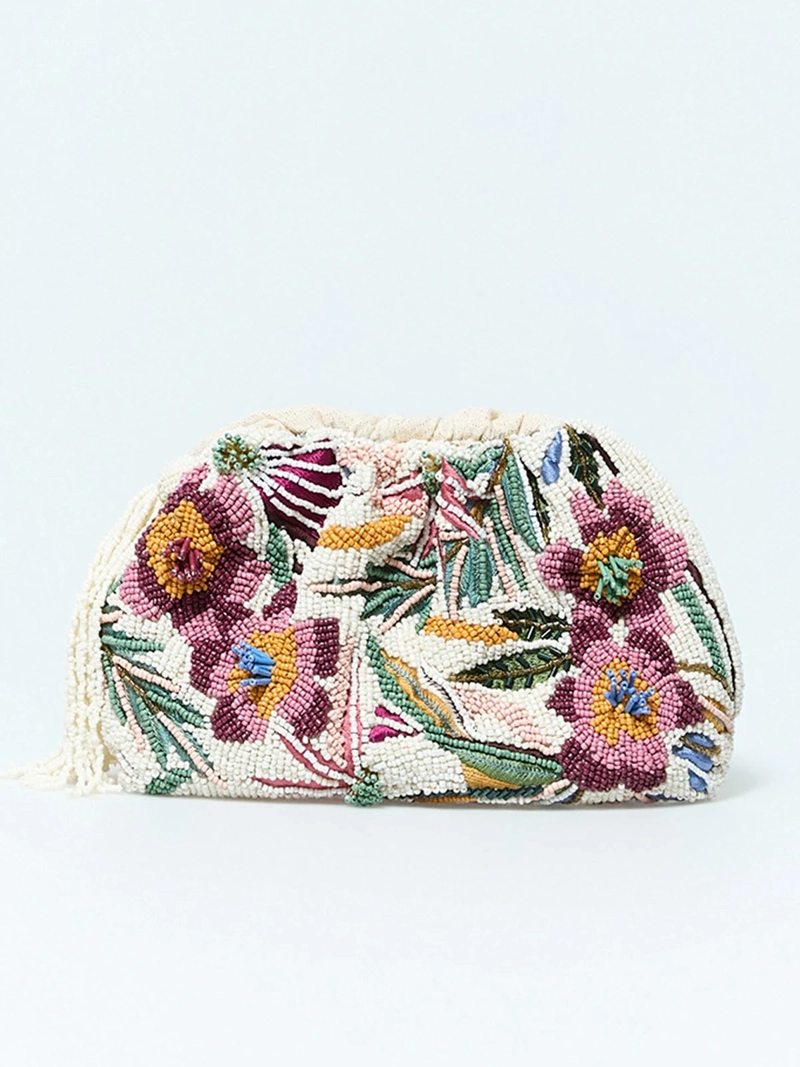 CARTERA MUJER SFERA BORDADO FLORAL - 1