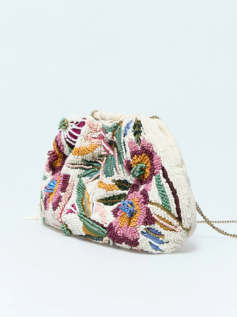 CARTERA MUJER SFERA BORDADO FLORAL - 2