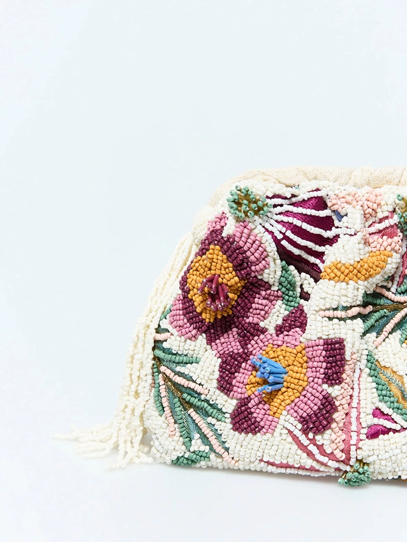 CARTERA MUJER SFERA BORDADO FLORAL - 3