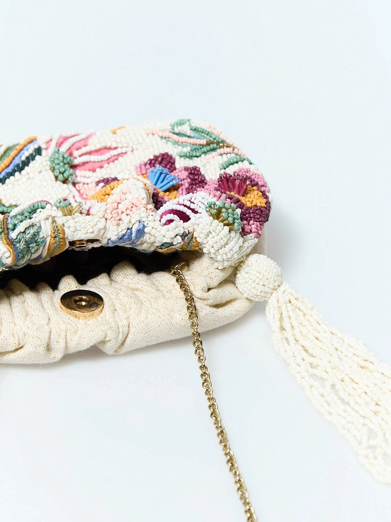 CARTERA MUJER SFERA BORDADO FLORAL - 4
