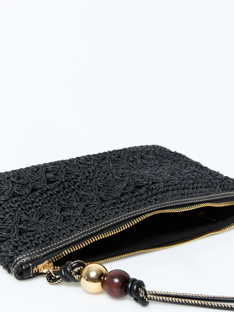 CARTERA MUJER SFERA RAFIA NATURAL - 4