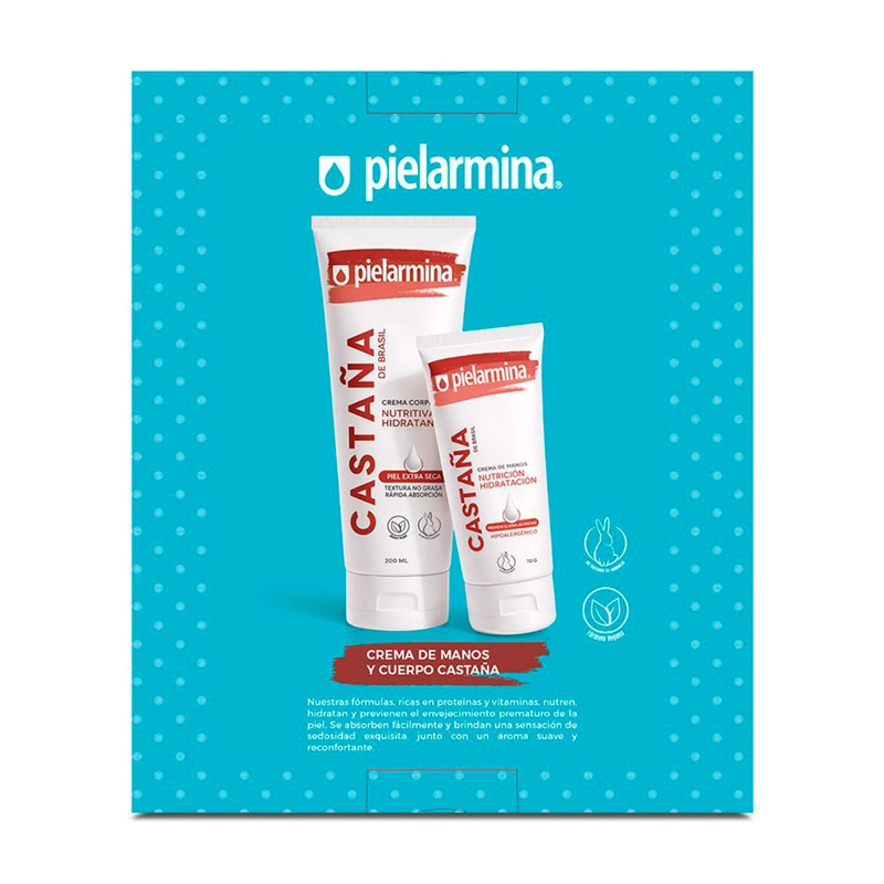 SET CREMA PIELARMINA CASTAÑA 200ML+70G - 3