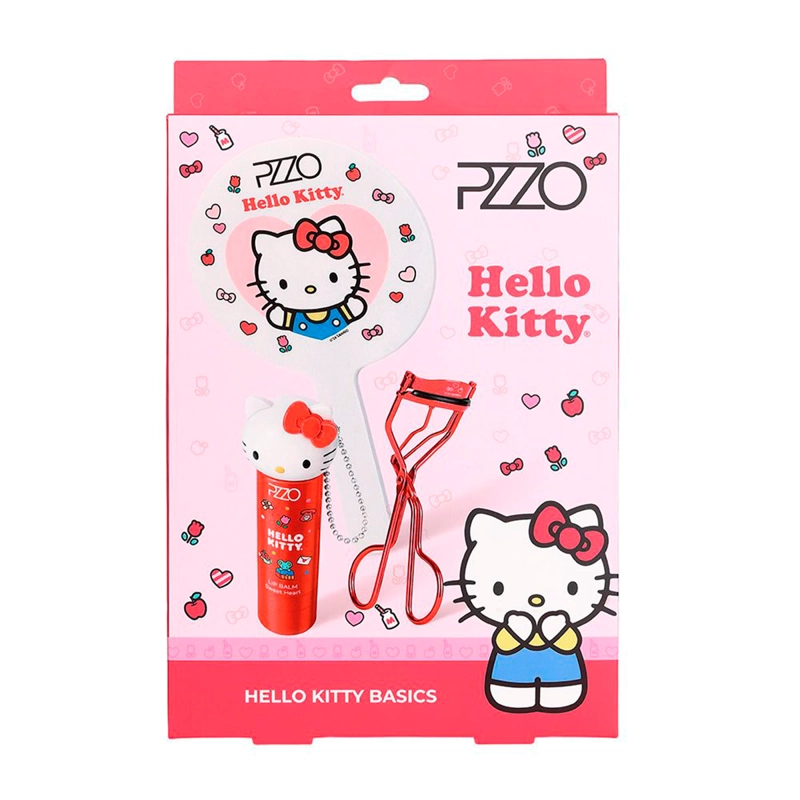 SET PETRIZZIO BEAUTY TOOLS + LIP BALM HELLO KITTY - 2