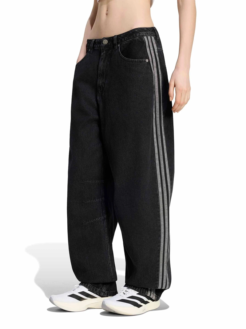 PANTALÓN MUJER ADIDAS ALGODÓN BARREL TIRO ALTO - 2