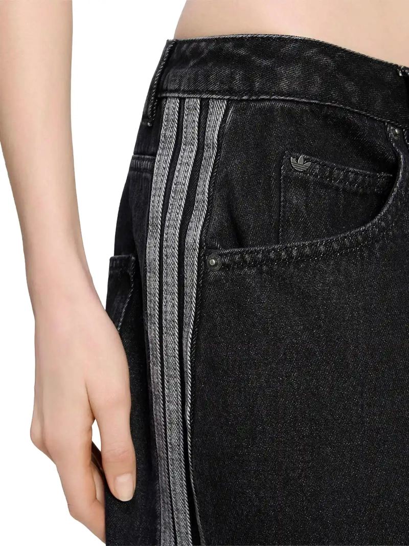 PANTALÓN MUJER ADIDAS ALGODÓN BARREL TIRO ALTO - 4