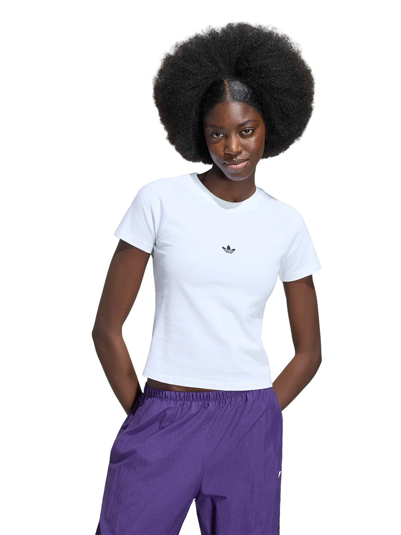 POLERA MUJER ADIDAS MANGA CORTA ESSENTIALS SLIM FIT - 1