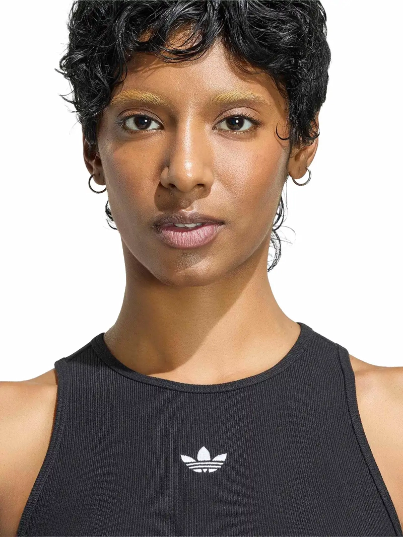 POLERA MUJER ADIDAS SIN MANGAS ACANALADA - 3