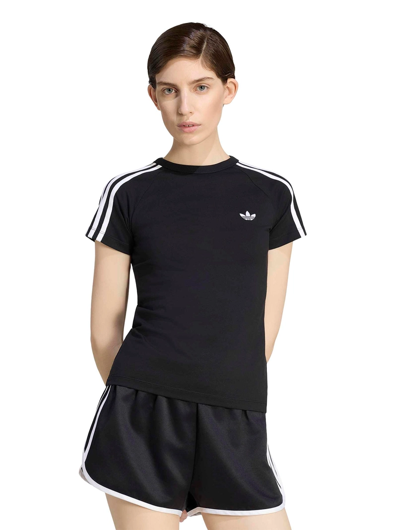 POLERA MUJER ADIDAS ALGODÓN CLÁSICA CEÑIDA - 1