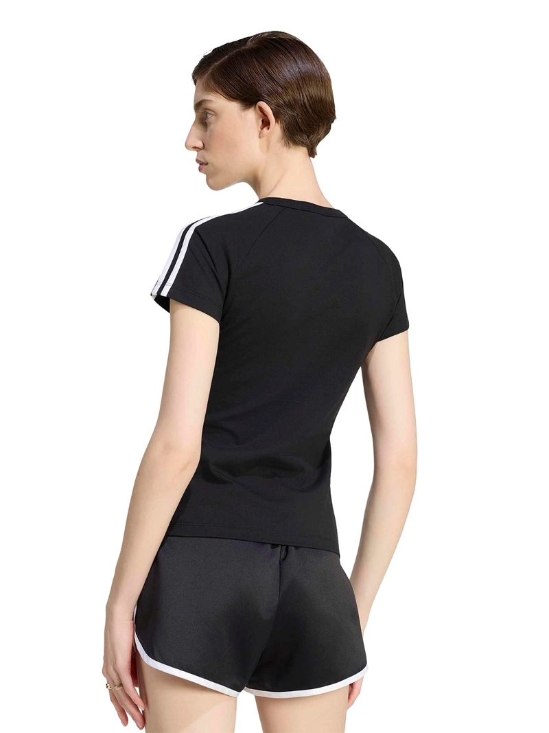 POLERA MUJER ADIDAS ALGODÓN CLÁSICA CEÑIDA - 2