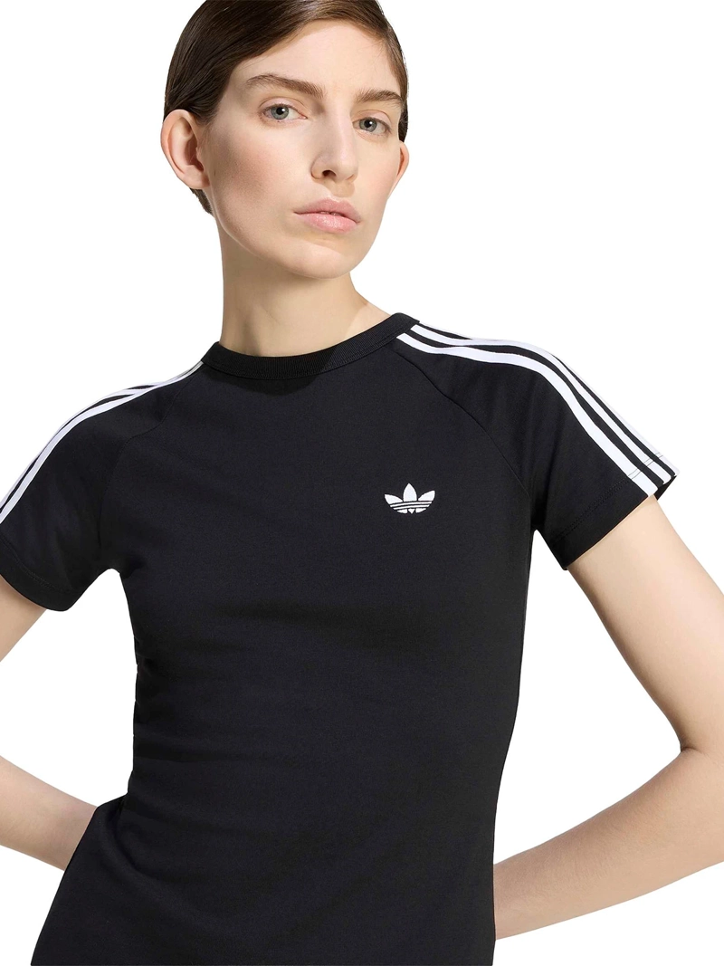 POLERA MUJER ADIDAS ALGODÓN CLÁSICA CEÑIDA - 3
