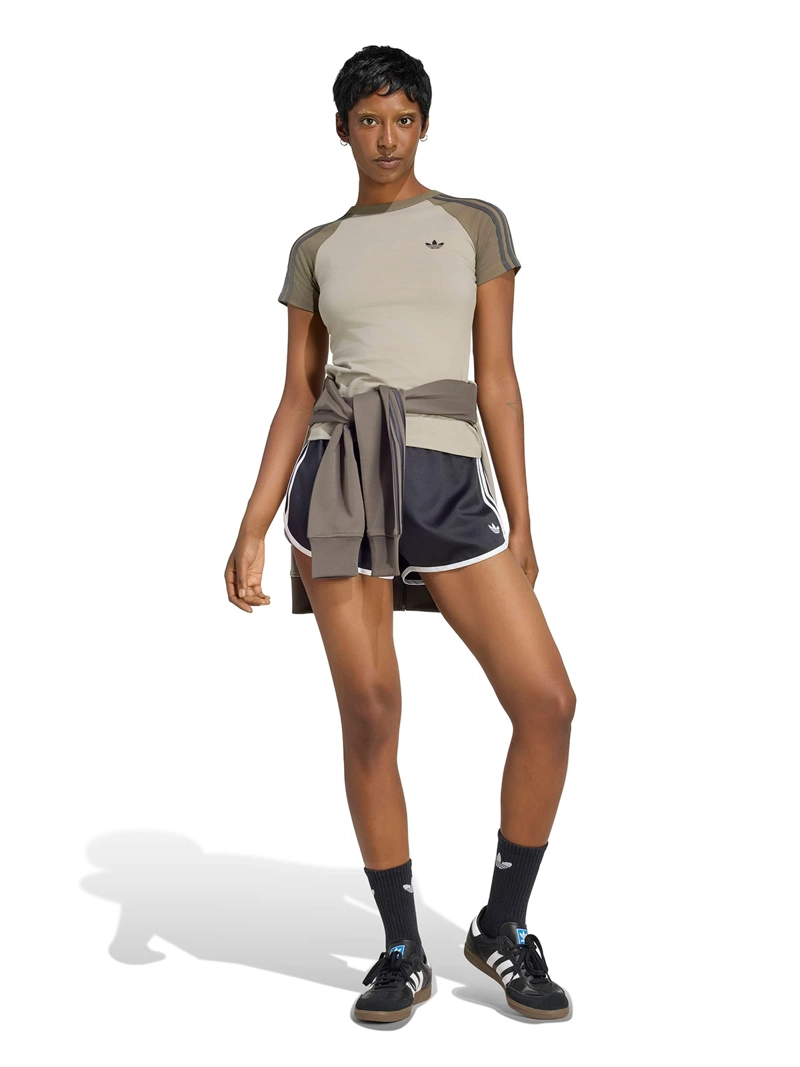 POLERA MUJER ADIDAS ALGODÓN CLÁSICA CEÑIDA - 5
