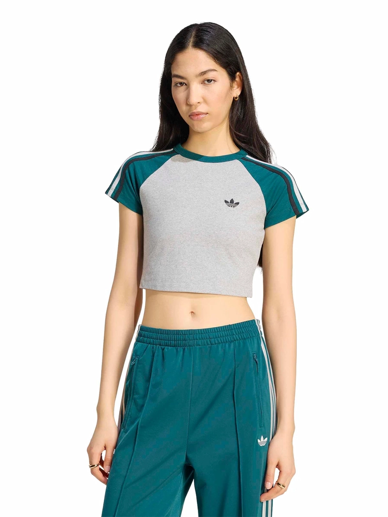 POLERA MUJER ADIDAS ALGODÓN CUELLO EN U SLIM - 1