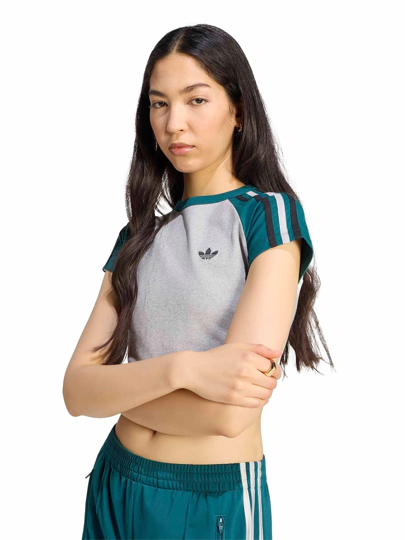 POLERA MUJER ADIDAS ALGODÓN CUELLO EN U SLIM - 2