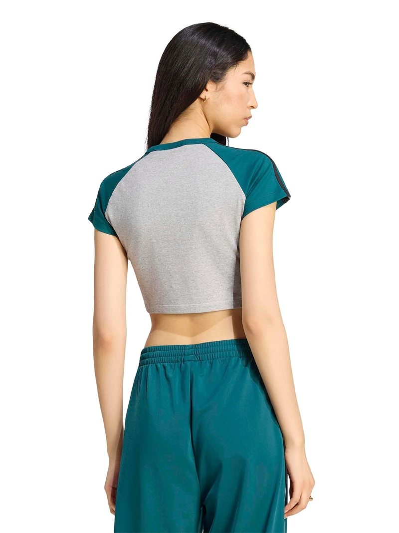 POLERA MUJER ADIDAS ALGODÓN CUELLO EN U SLIM - 3