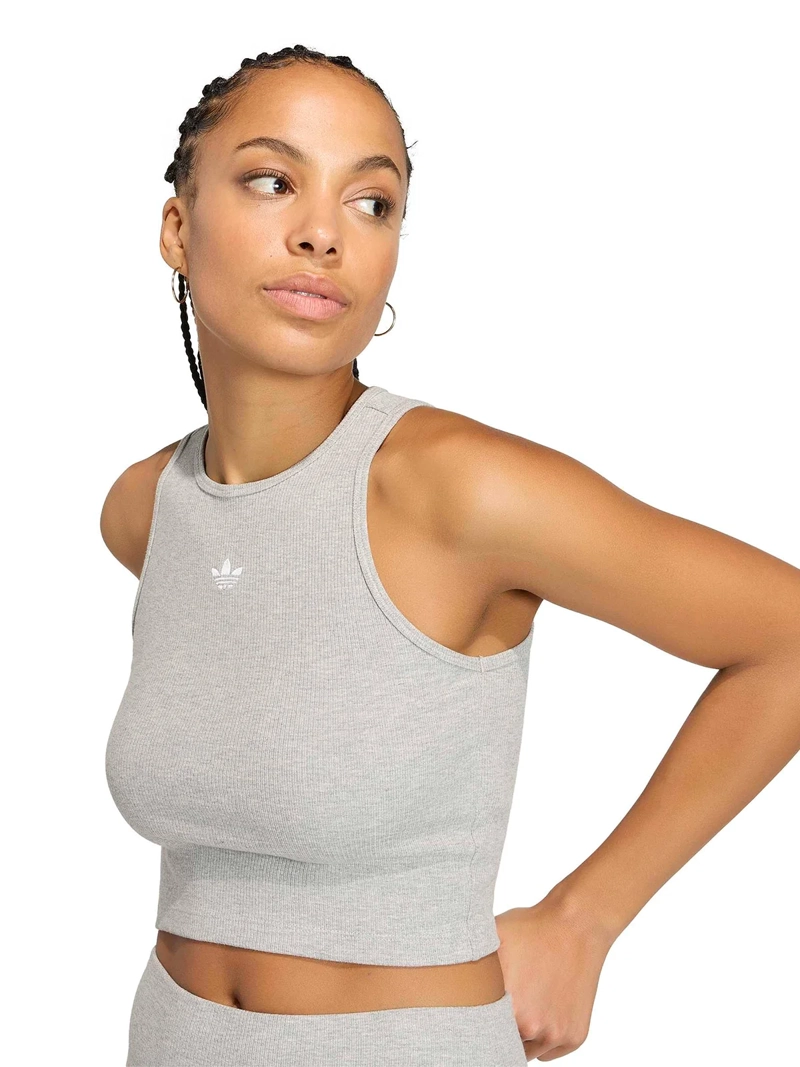 POLERA MUJER ADIDAS SIN MANGAS ACANALADA - 3