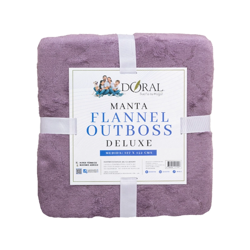 MANTA DORAL FLANNEL OUTBOSS SHERPA MORADO - 4