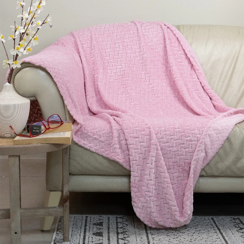 MANTA DORAL FLANNEL OUTBOSS SHERPA ROSADO
