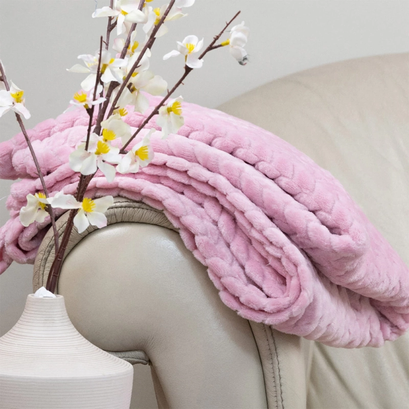 MANTA DORAL FLANNEL OUTBOSS SHERPA ROSADO - 3