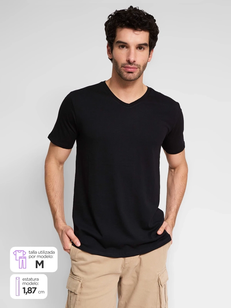 POLERA HOMBRE SFERA ALGODÓN MANGA CORTA - 1