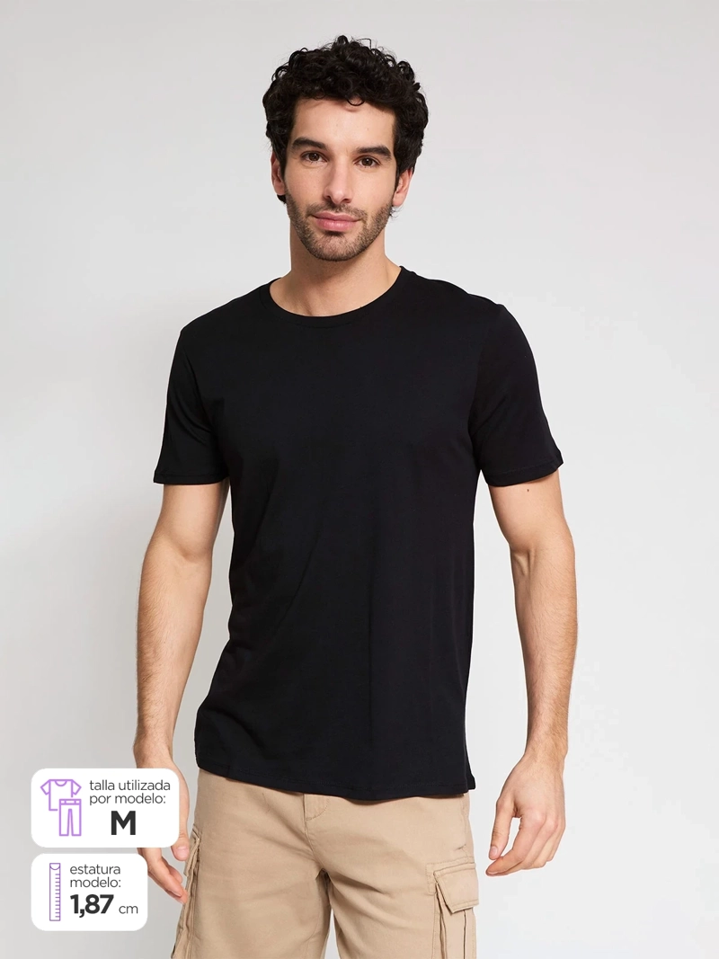 POLERA HOMBRE SFERA ALGODÓN MANGA CORTA - 1