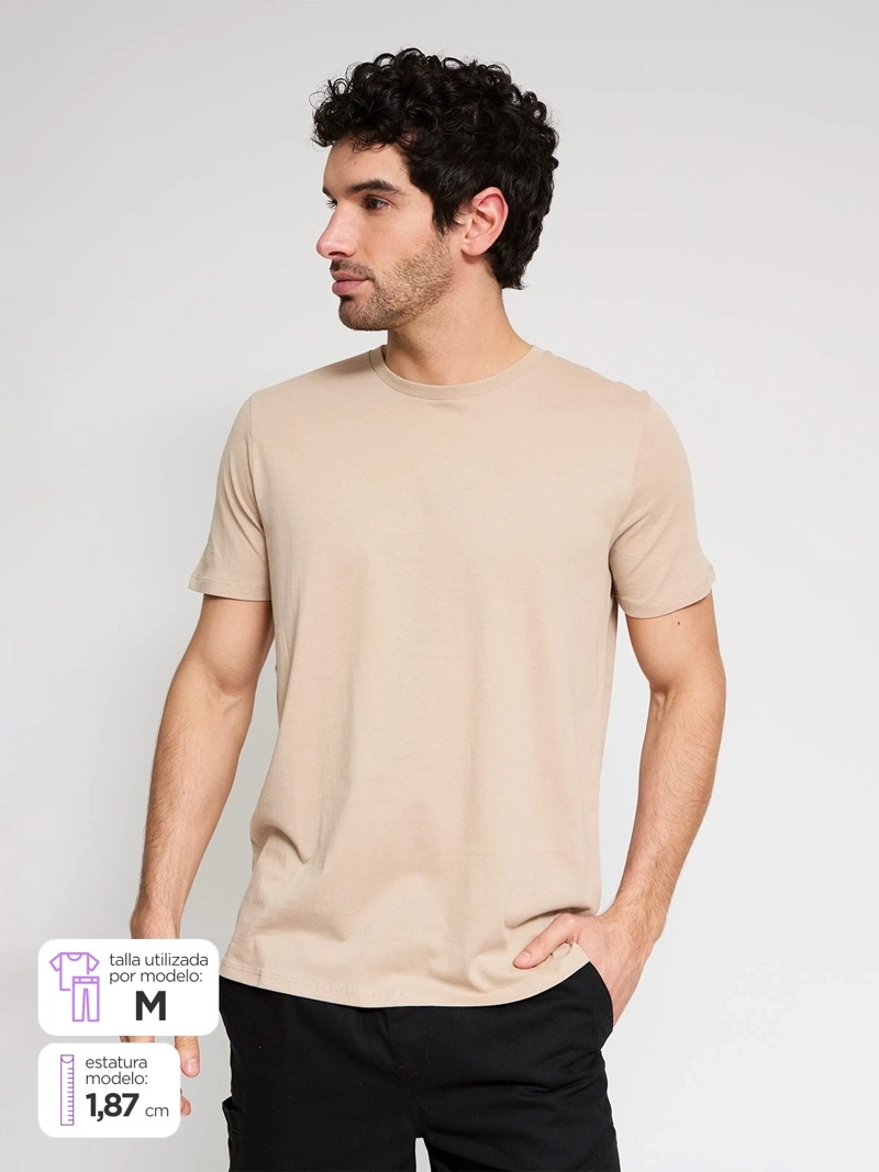 POLERA HOMBRE SFERA ALGODÓN MANGA CORTA - 1