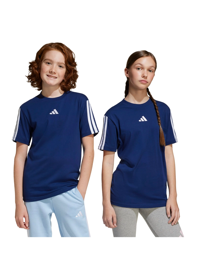 POLERA UNISEX ADIDAS MANGA CORTA ESSENTIALS TRES LINEAS - 1