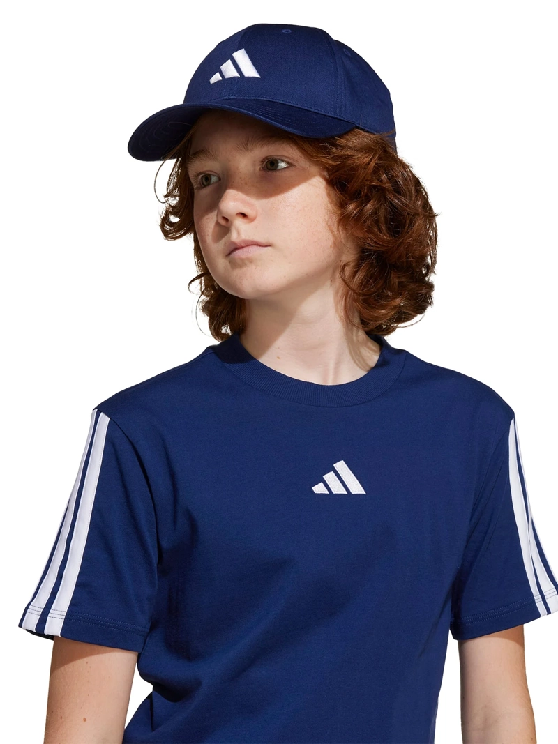 POLERA UNISEX ADIDAS MANGA CORTA ESSENTIALS TRES LINEAS - 5