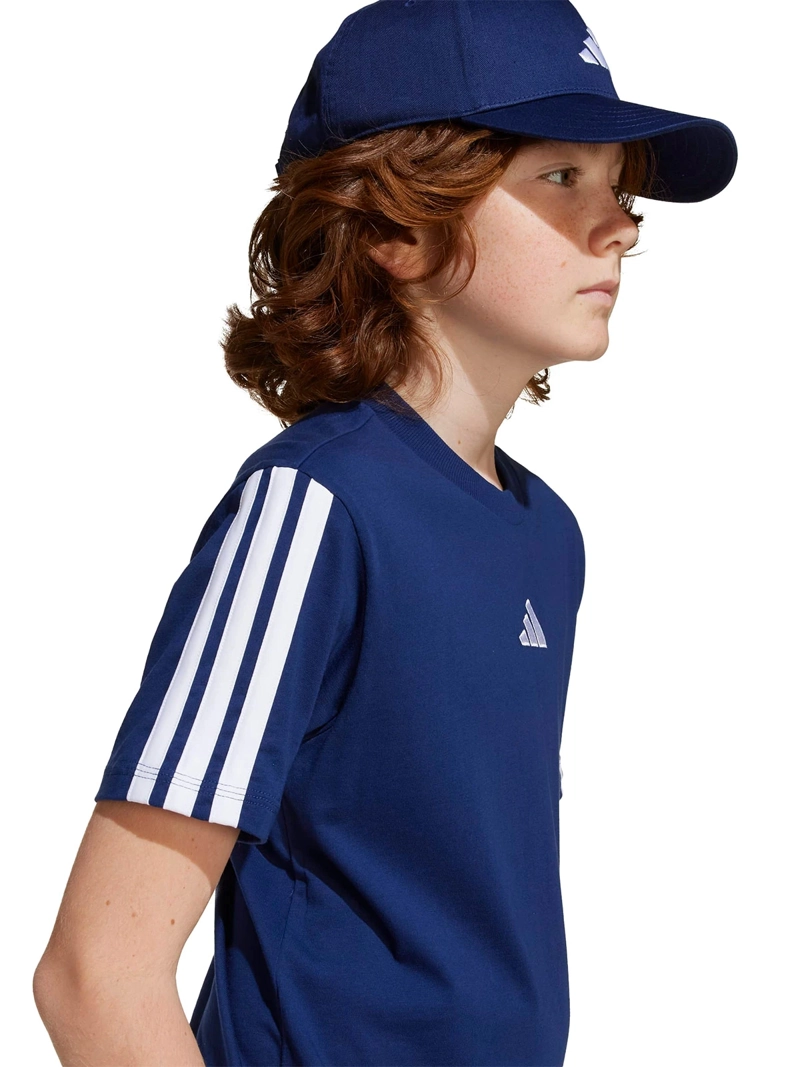 POLERA UNISEX ADIDAS MANGA CORTA ESSENTIALS TRES LINEAS - 6