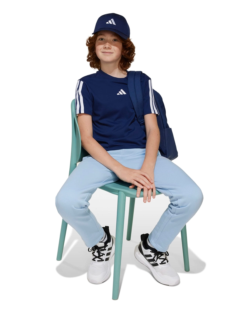 POLERA UNISEX ADIDAS MANGA CORTA ESSENTIALS TRES LINEAS - 7