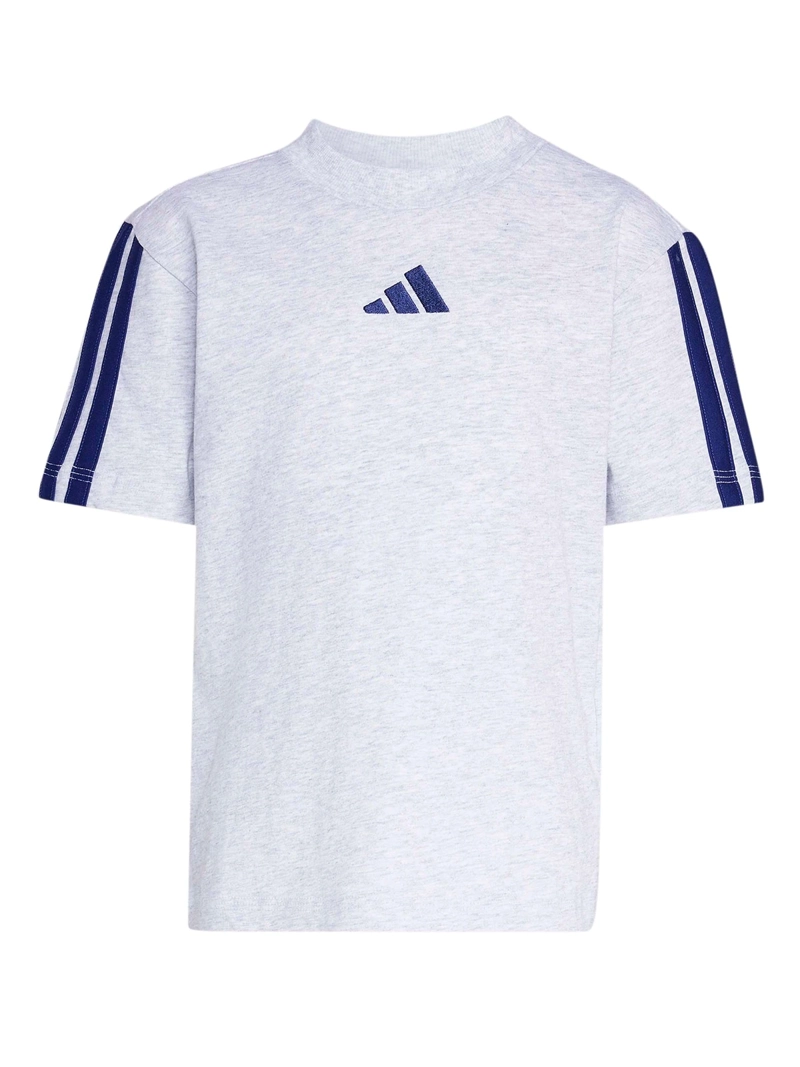 POLERA UNISEX ADIDAS MANGA CORTA TRES LINEAS ALGODÓN