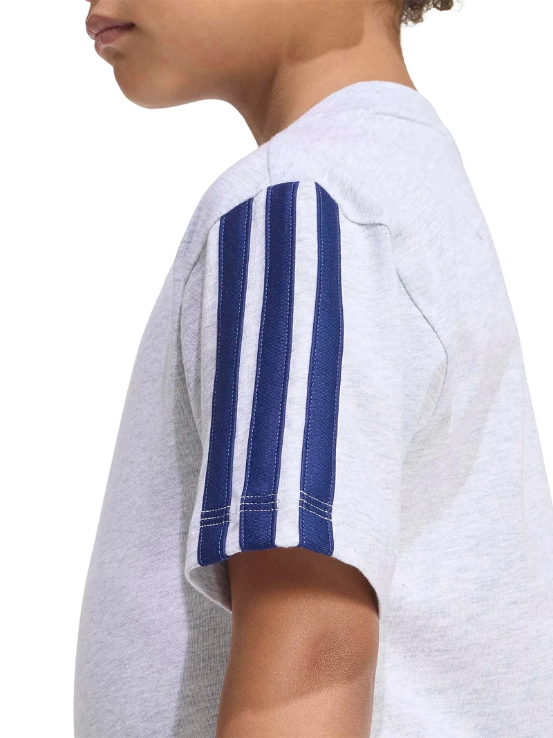 POLERA UNISEX ADIDAS MANGA CORTA TRES LINEAS ALGODÓN - 6