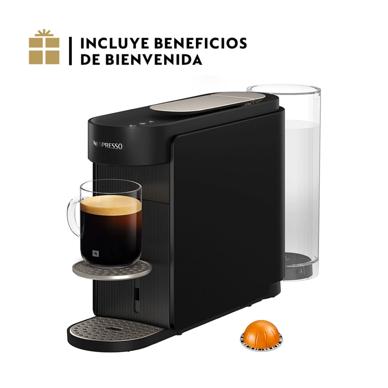 CAFETERA NESPRESSO CÁPSULA VERTUO UP BLACK - 3