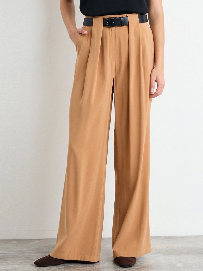PANTALÓN MUJER IO LISO PIERNA ANCHA - 2