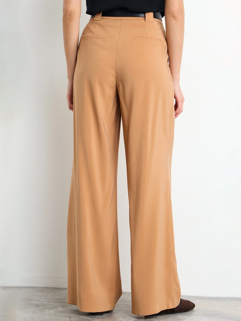 PANTALÓN MUJER IO LISO PIERNA ANCHA - 3