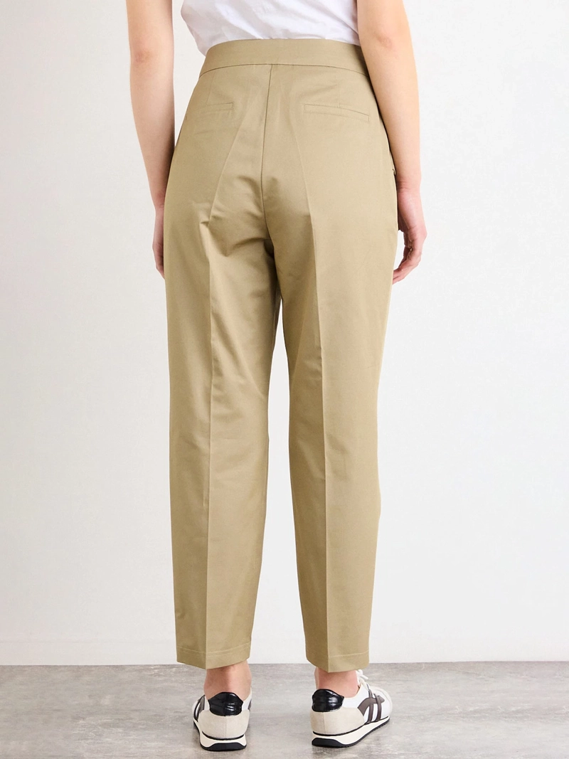 PANTALÓN MUJER IO ALGODÓN RECTO LISO PINZAS - 3