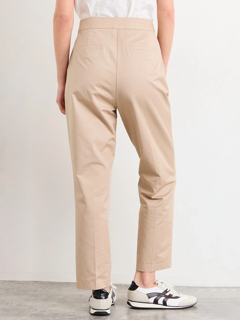 PANTALÓN MUJER IO ALGODÓN RECTO LISO PINZAS - 3