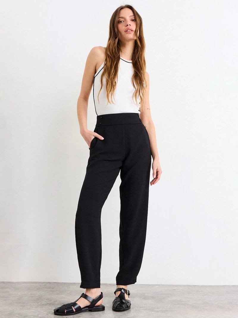 PANTALÓN MUJER IO PRETINA ANCHA