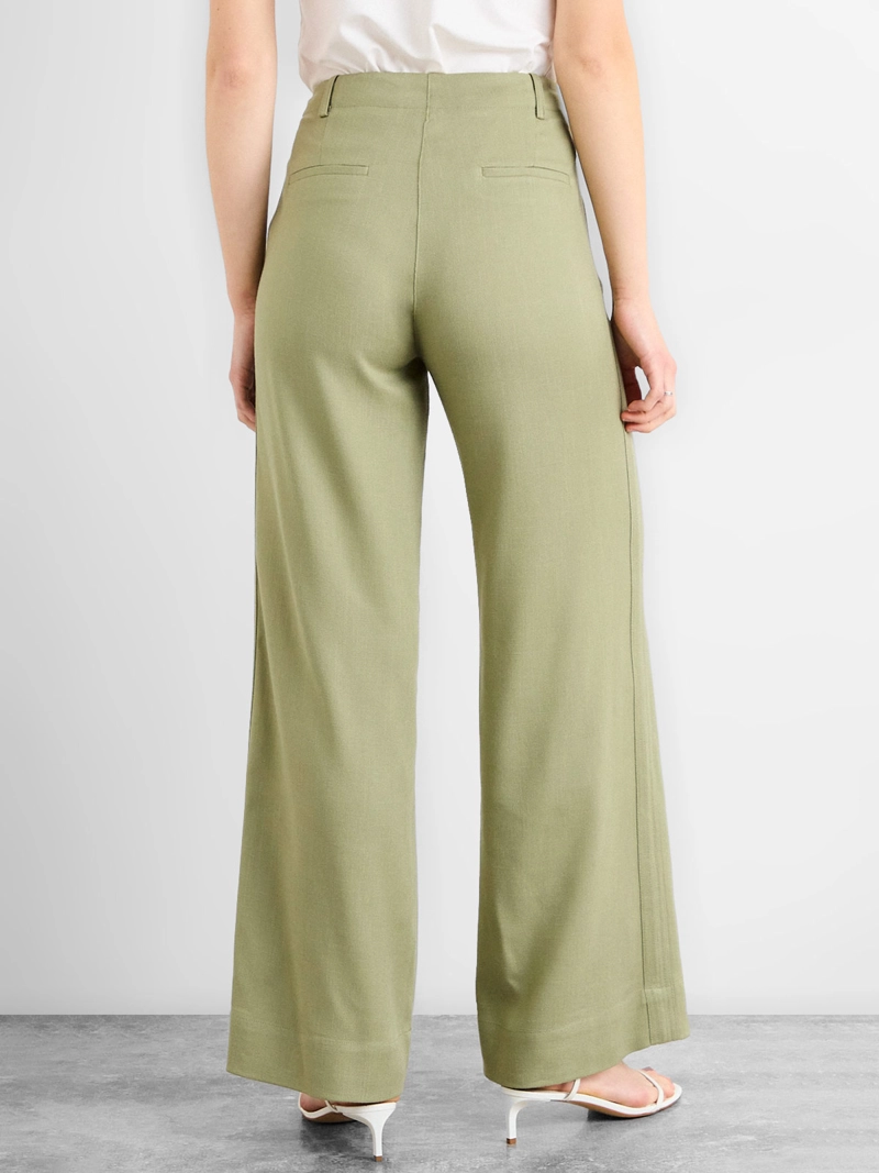 PANTALÓN MUJER IO LISO PIERNA ANCHA TIRO ALTO - 3