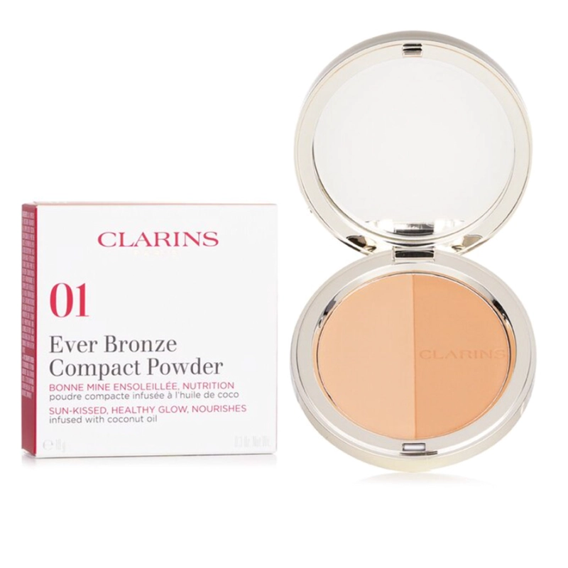 BRONCEADOR CLARINS EVER BRONZE COMPACT LIGHT 10GR - 3