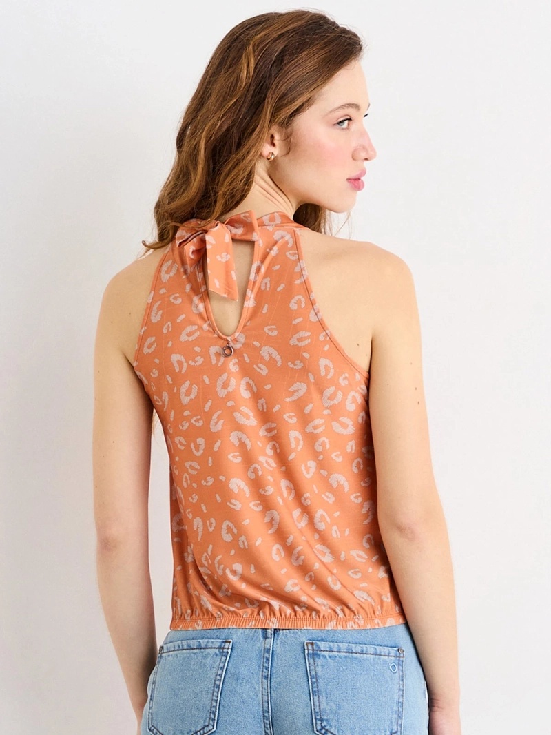 POLERA MUJER IO HALTER RECOGIDO - 2