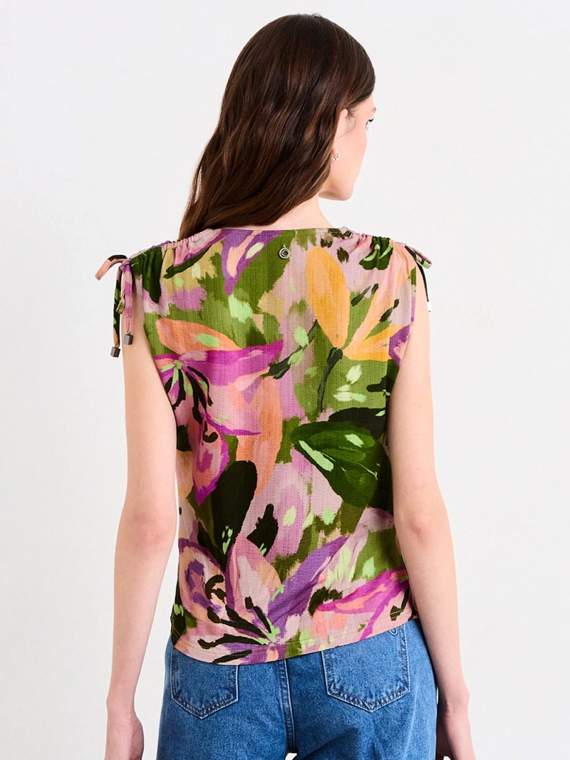 POLERA MUJER IO RECOGIDO Y PABILOS - 2