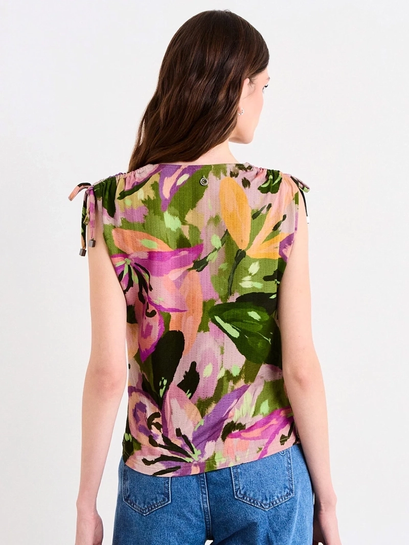 POLERA MUJER IO RECOGIDO Y PABILOS - 2