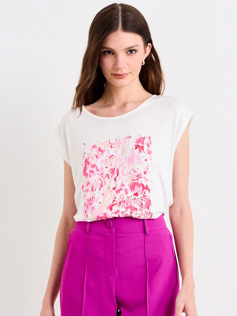 POLERA MUJER IO ESTAMPADA