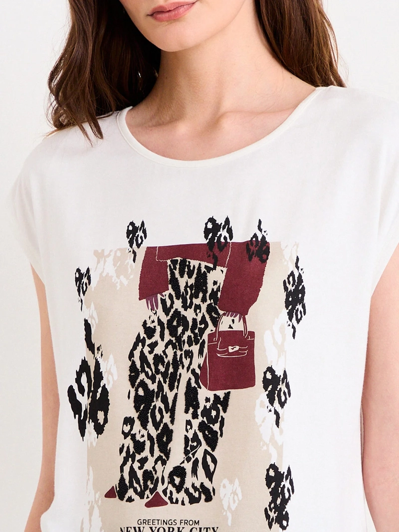 POLERA MUJER IO ESTAMPADA - 3
