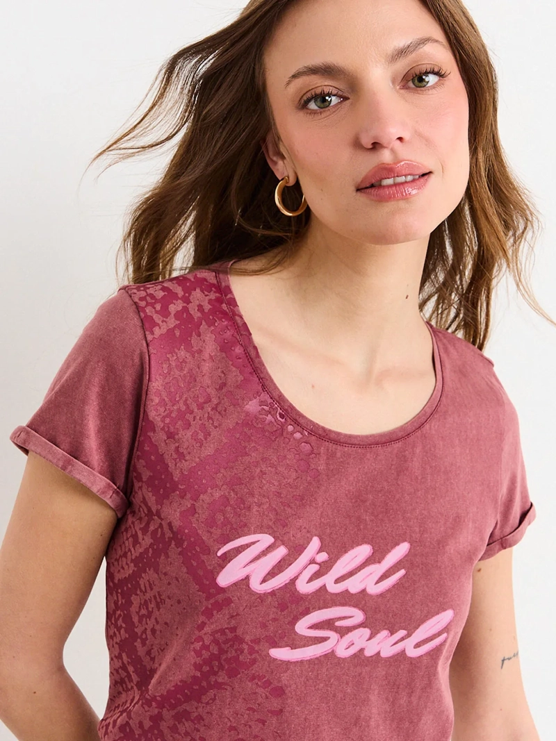 POLERA MUJER IO ALGODÓN ESTAMPADA - 3
