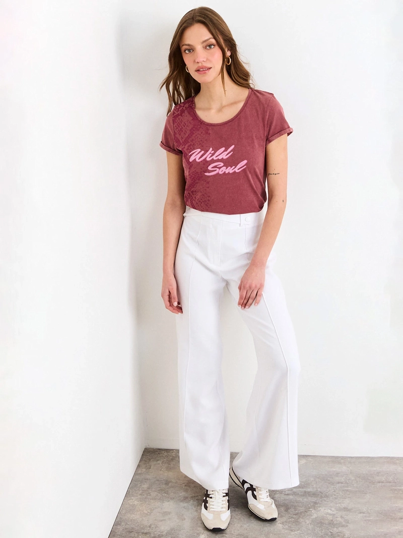 POLERA MUJER IO ALGODÓN ESTAMPADA - 4
