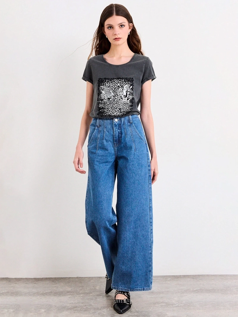 POLERA MUJER IO ALGODÓN ESTAMPADA - 4