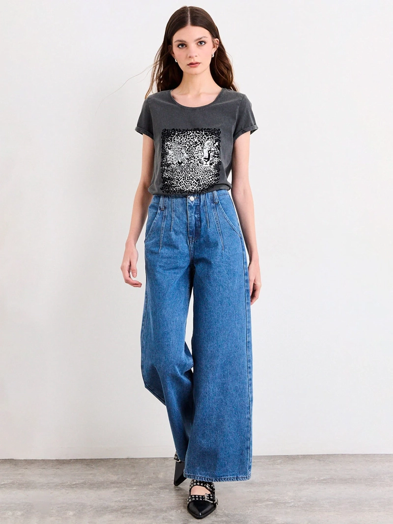 POLERA MUJER IO ALGODÓN ESTAMPADA - 4